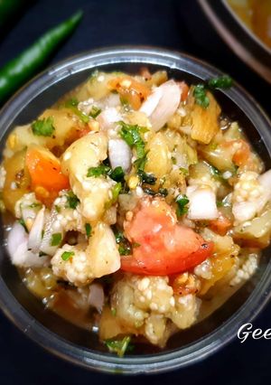 बैंगन का चोखा (baingan ka chokha recipe in Hindi) रेसिपी मुख्य फोटो