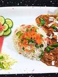 Kungpao chicken with fried rice