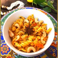 A picture of Indoitalian Fusion Pasta..shahi muglai pasta.