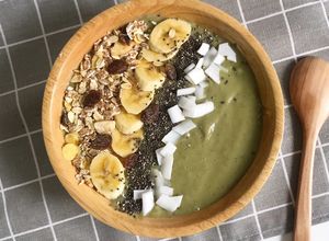 Hình của món Smoothie Bơ Chuối Eat Clean.