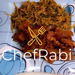 A picture of Abacha African salad.