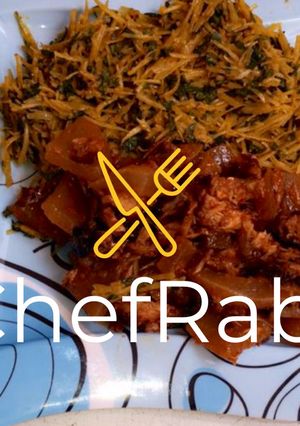 A picture of Abacha African salad.