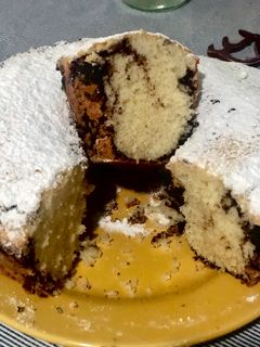 Una foto de Torta matera marmolada