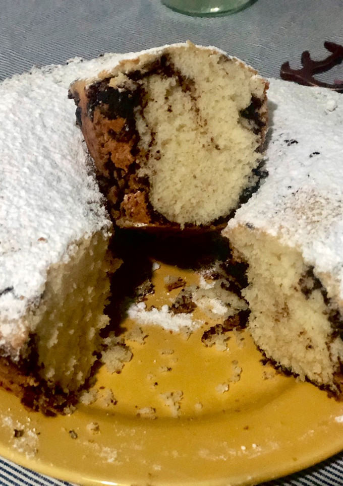 Una foto de Torta matera marmolada