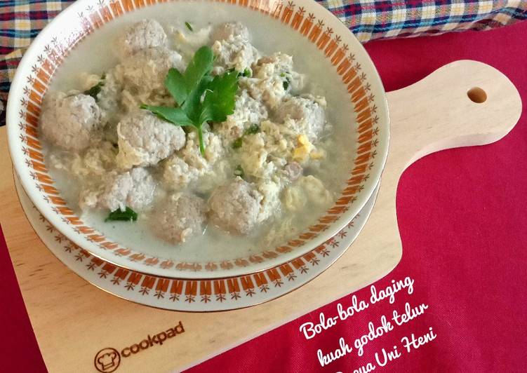 Bola-bola daging kuah godok telur 🥩