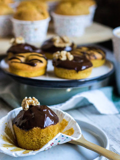 Una foto de Magdalenas/Donuts de Calabaza