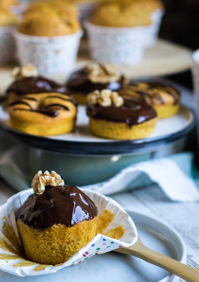 Una foto de Magdalenas/Donuts de Calabaza