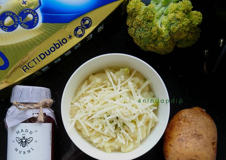 Mashed Potato Broccoli with Honey