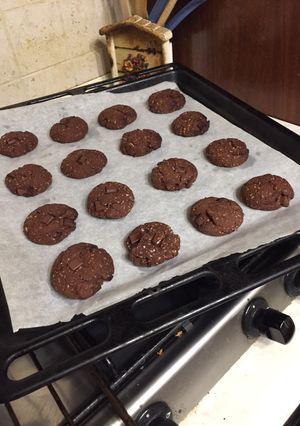 Foto di Biscotti cioccolato e cocco vegani