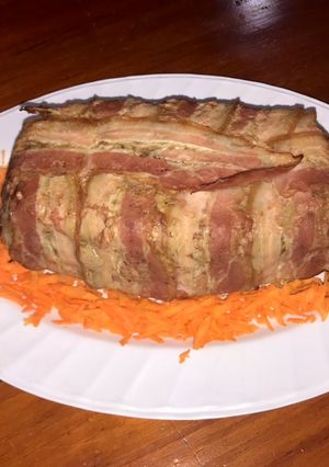 Una foto de Pan de carne con bacon