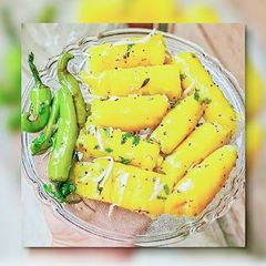 A picture of Sweetie & Tangy khandavi.