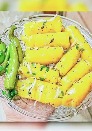 A picture of Sweetie & Tangy khandavi.