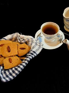 আমন্ড ক্যুকিজ (almnd cookies recipe in Bengali) রেসিপির প্রধান ছবি