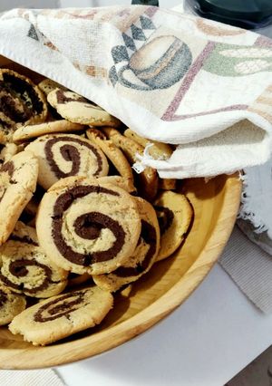 Φωτογραφία της συνταγής Δίχρωμα μπισκότα 🍪