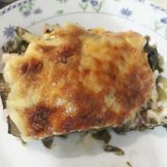 Una foto de Lasagna de tallos
