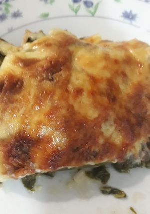 Una foto de Lasagna de tallos
