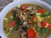 Gambar sup daging iga sapi