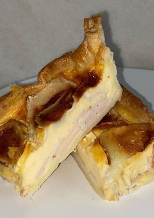 Une photo de Tarte jambon / chèvre