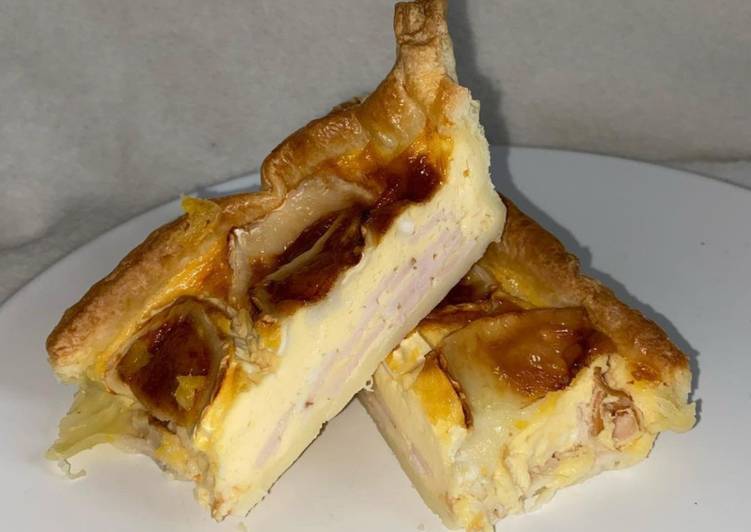 Tarte jambon / chèvre