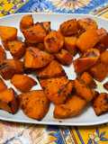 Courge butternut au sirop d’érable, gingembre et épices