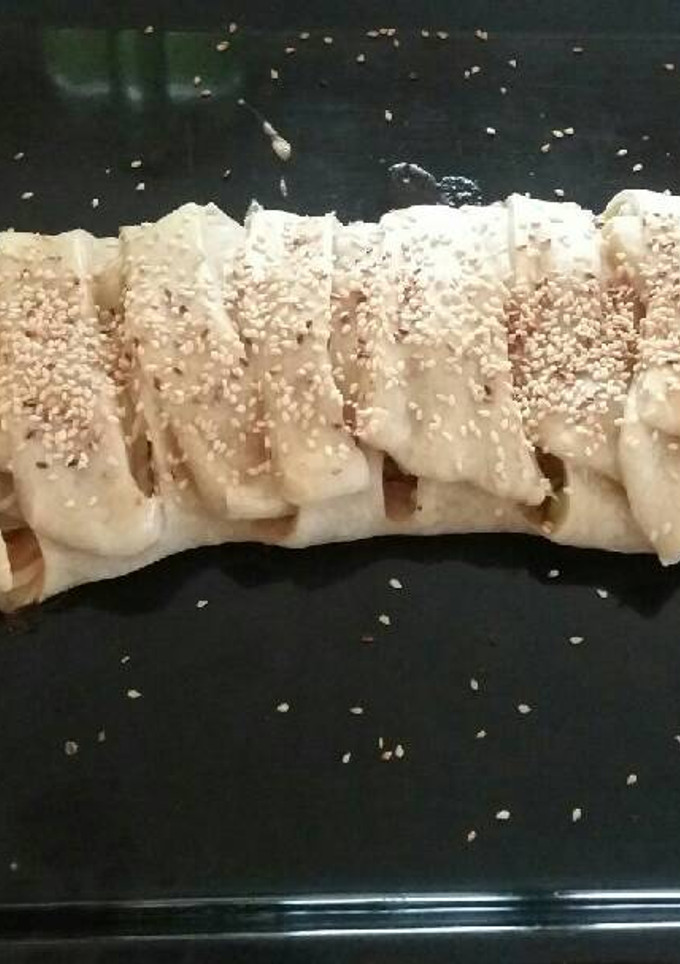 Una foto de Strudel de verduras