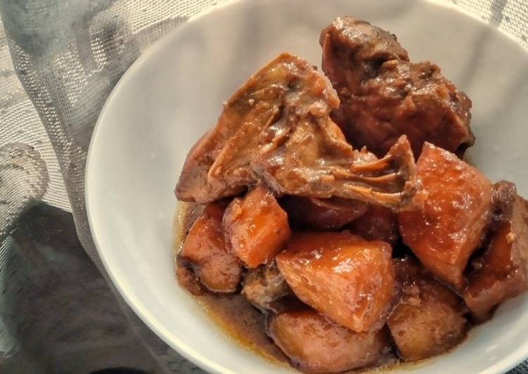 Recipe of Homemade Chicken and Potato in Sweet Soy Sauce