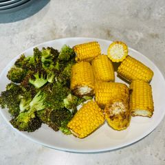 A picture of Air fryer corn on the cob.