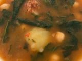 Guiso de garbanzos con espinacas