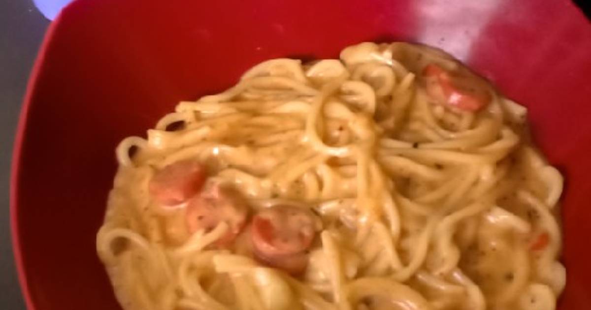 Resep Spaghetti Spicy Carbonara (Tanpa Telur) oleh ria zalfa Cookpad