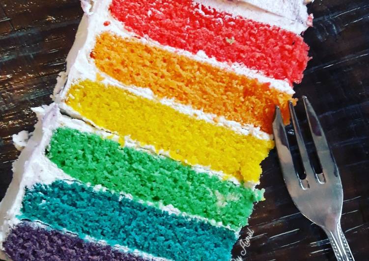 11 Comment Presenter Gateau Arc En Ciel Rainbow Cake Le Plus Simple