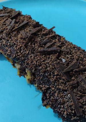 A picture of No egg, no oven, no cream chocolate cream roll.