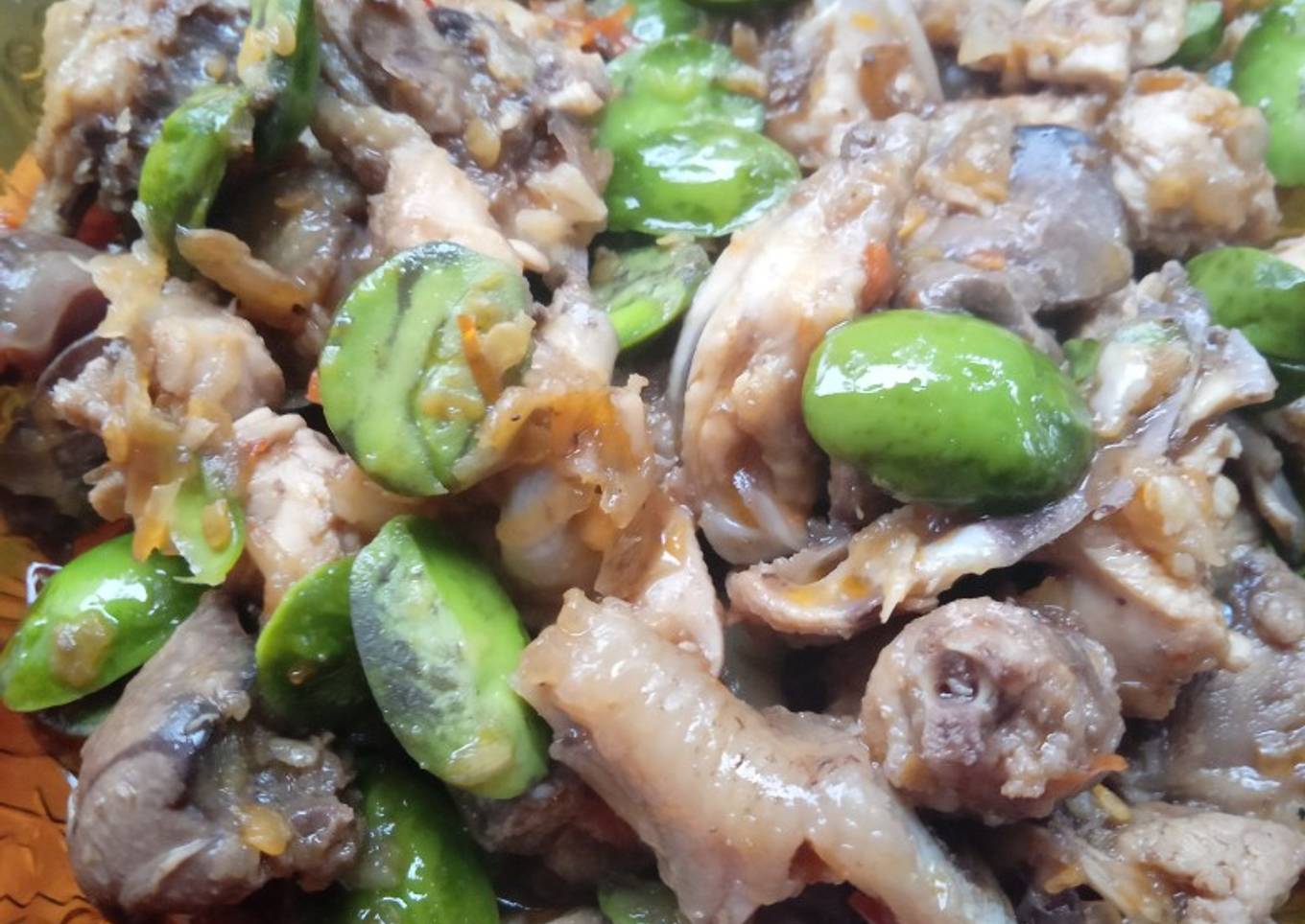 Cara Gampang Menyiapkan Sambal petai ayam Anti Gagal