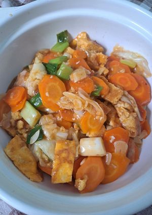 Foto resep Tumis Wortel Kubis ala Capcay Goreng