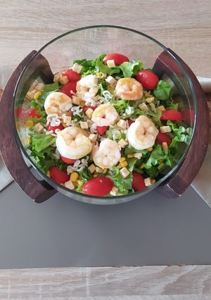 Φωτογραφία της συνταγής Γαριδοσαλάτα 🦐 με knoodles και σως εσπεριδοειδών 🥗