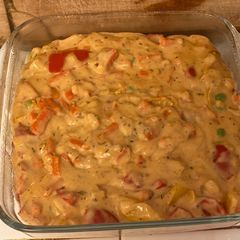 A picture of Tossed veggies in Italian sauce.