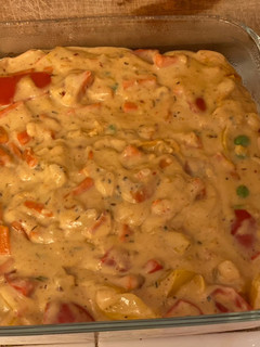 A picture of Tossed veggies in Italian sauce.