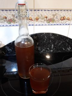 Una foto de Infusión de té negro con melocotón