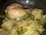 Pollo a la cacerola con verduras
