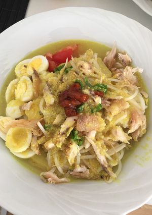 Foto resep Soto ayam sederhana dengan nasi