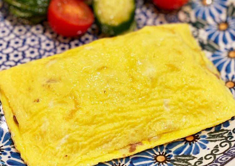 Easiest Way to Make Quick Simple omlet with ground meat and onions