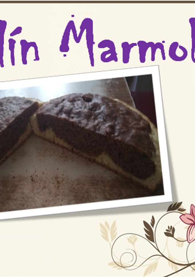 Una foto de Budín Marmolado para celíacos