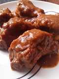 Costillas de cerdo en salsa de vino tinto🍖🍷🍅