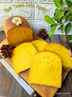 Foto resep Pumpkin Loaf Bread/Roti Tawar Labu Kuning