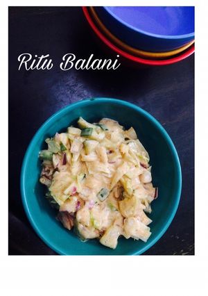 क्रीम सलाद (Cream Salad recipe in Hindi) रेसिपी मुख्य फोटो