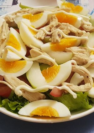 Hình của món Salad trứng gà.