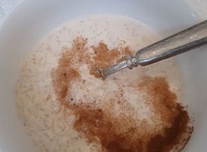 Una foto de Arroz con leche 4 leches 😋