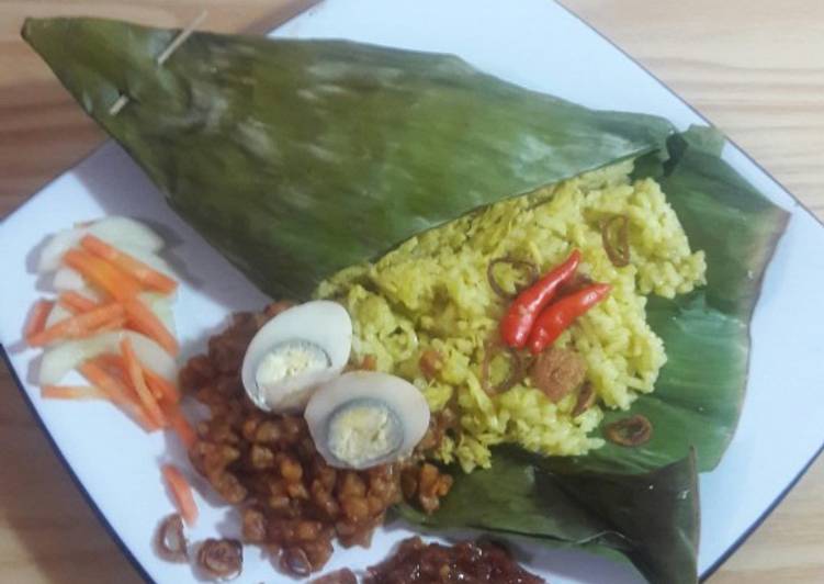 Nasi bakar kare simple