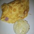 Omelet de jamón y queso