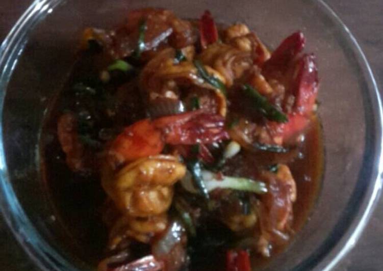 Bahan mengolah Udang Saos Inggris yang Menggugah Selera