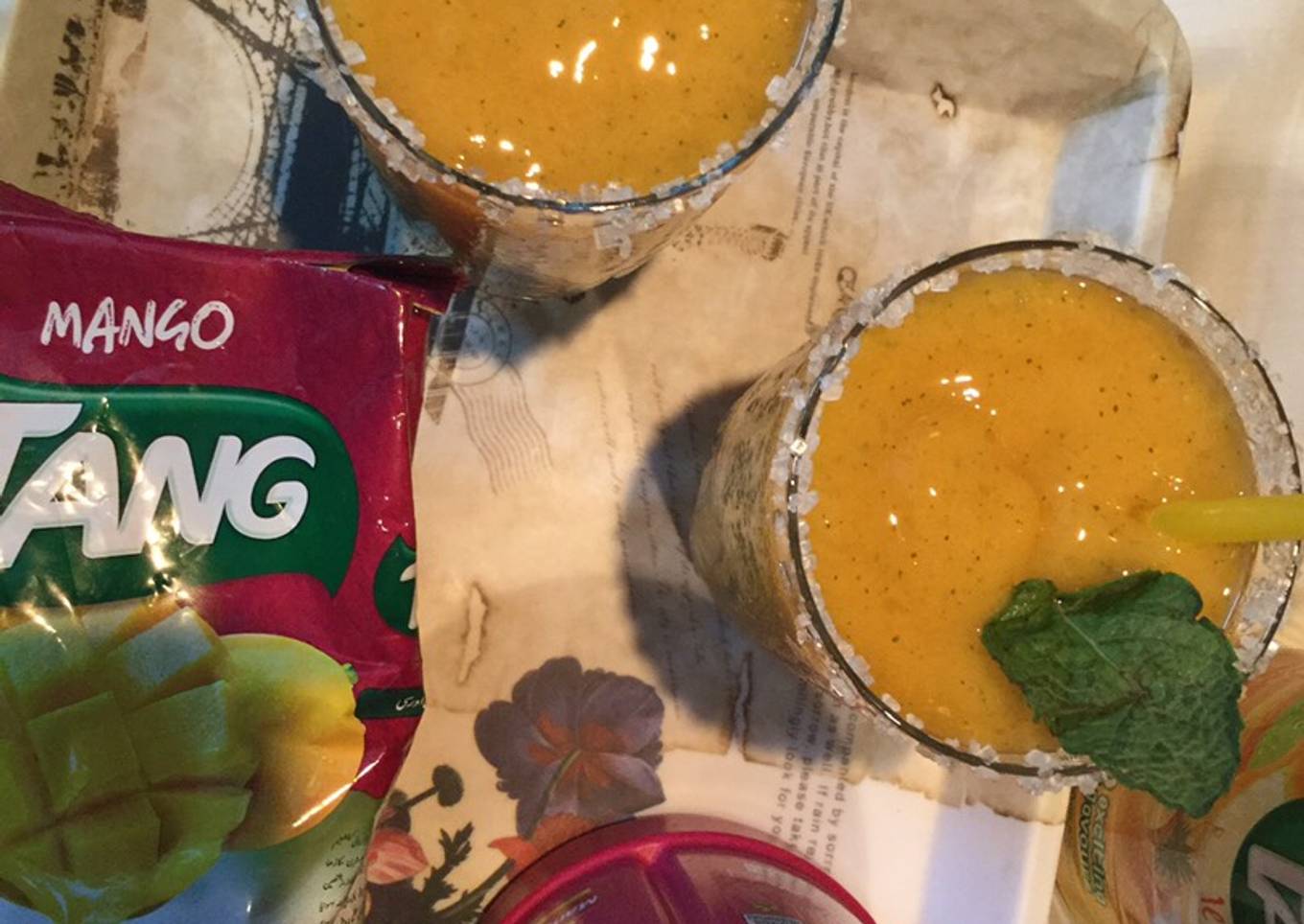 QUICK & EASY MANGO SLUSH WITH TANG #MangoTango